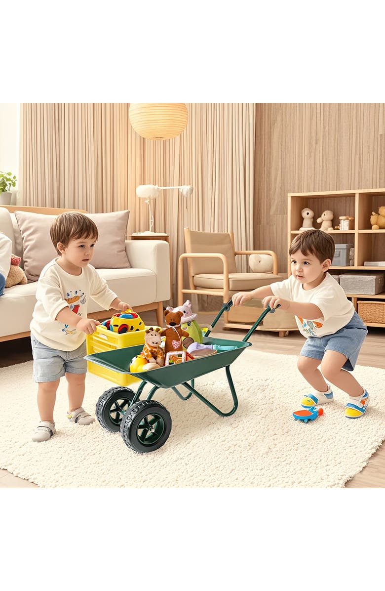 Trimate Metal Wheelbarrow, Alternate, color, Multicolored