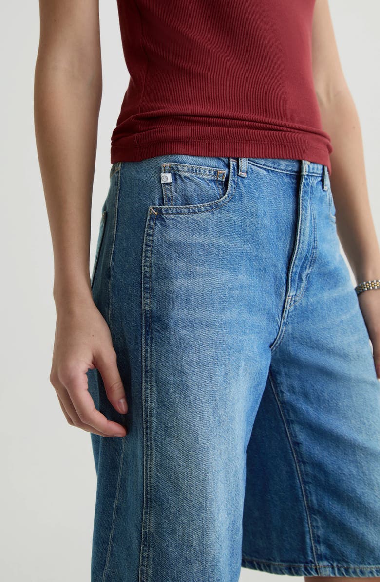 AG Thalia Denim Bermuda Shorts, Alternate, color, Galaxy