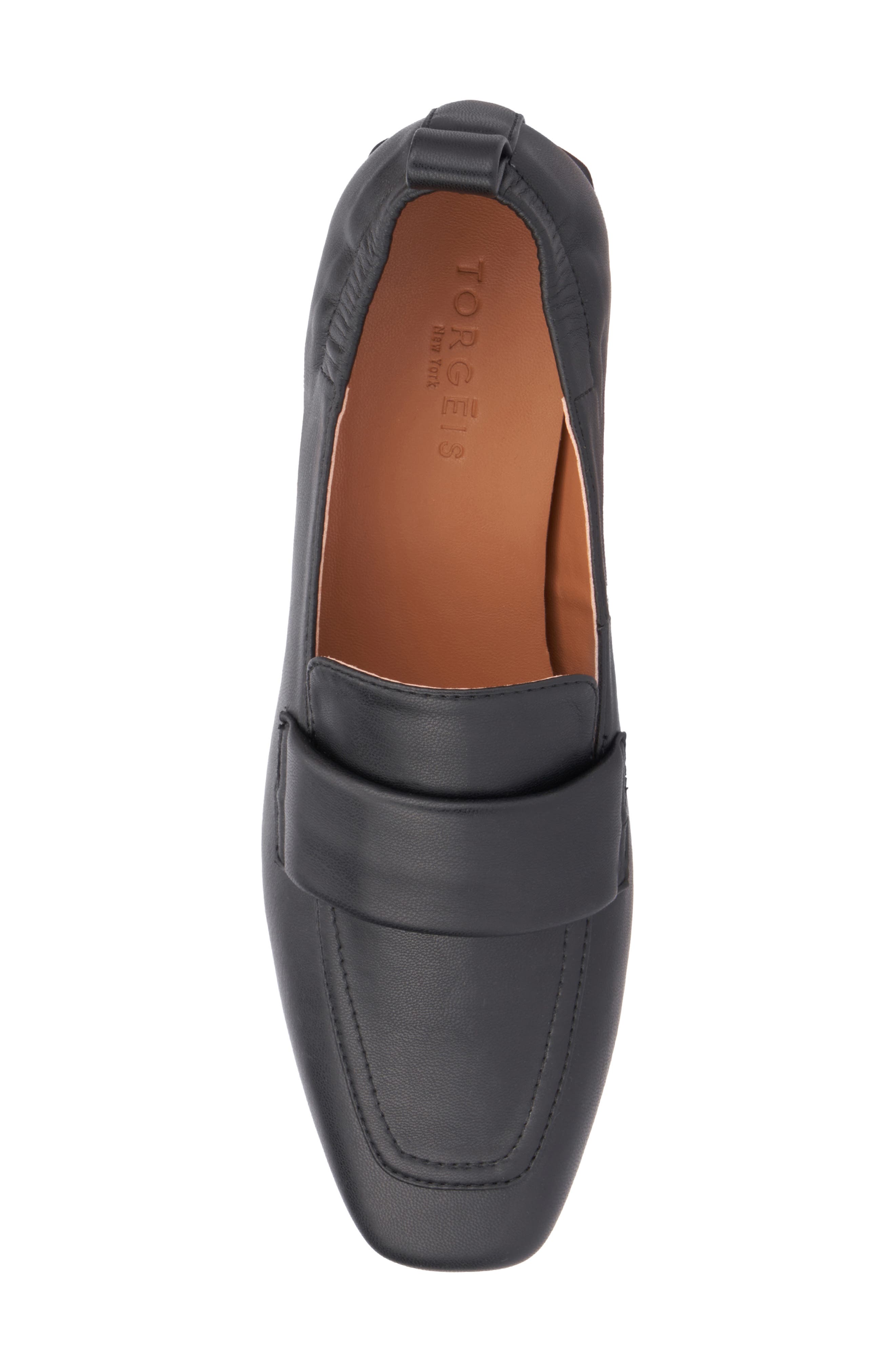 TORGEIS Kamella Moc Toe Loafer, Alternate, color, Black