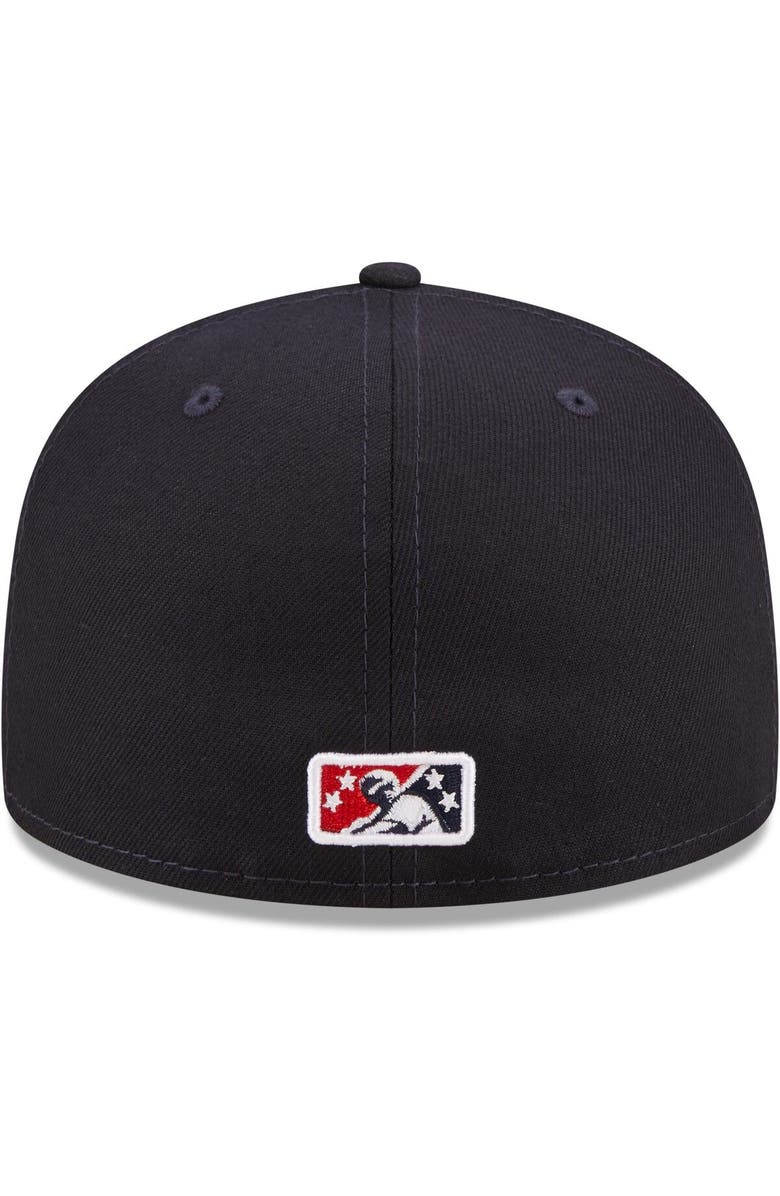 New Era Men's New Era Navy Binghamton Rumble Ponies Authentic Collection 59FIFTY Fitted Hat, Alternate, color, 