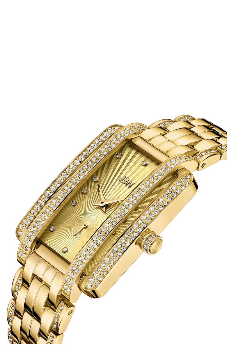 JBW Mink Diamond Bracelet Watch, 28mm, Alternate, color, Gold