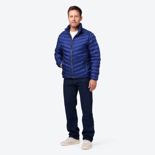 Mobile Warming Heated Puffer Jacket In Blue