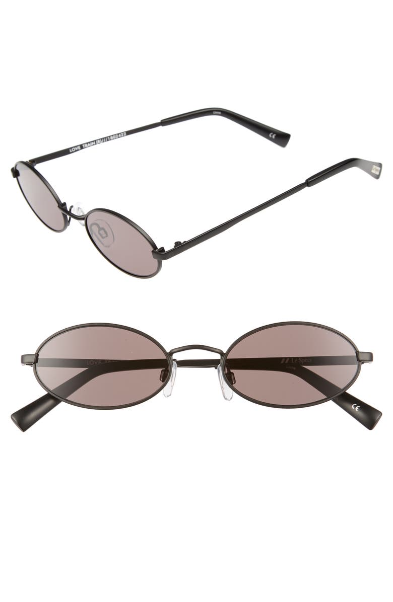 Le Specs Love Train 51mm Oval Sunglasses, Main, color, 