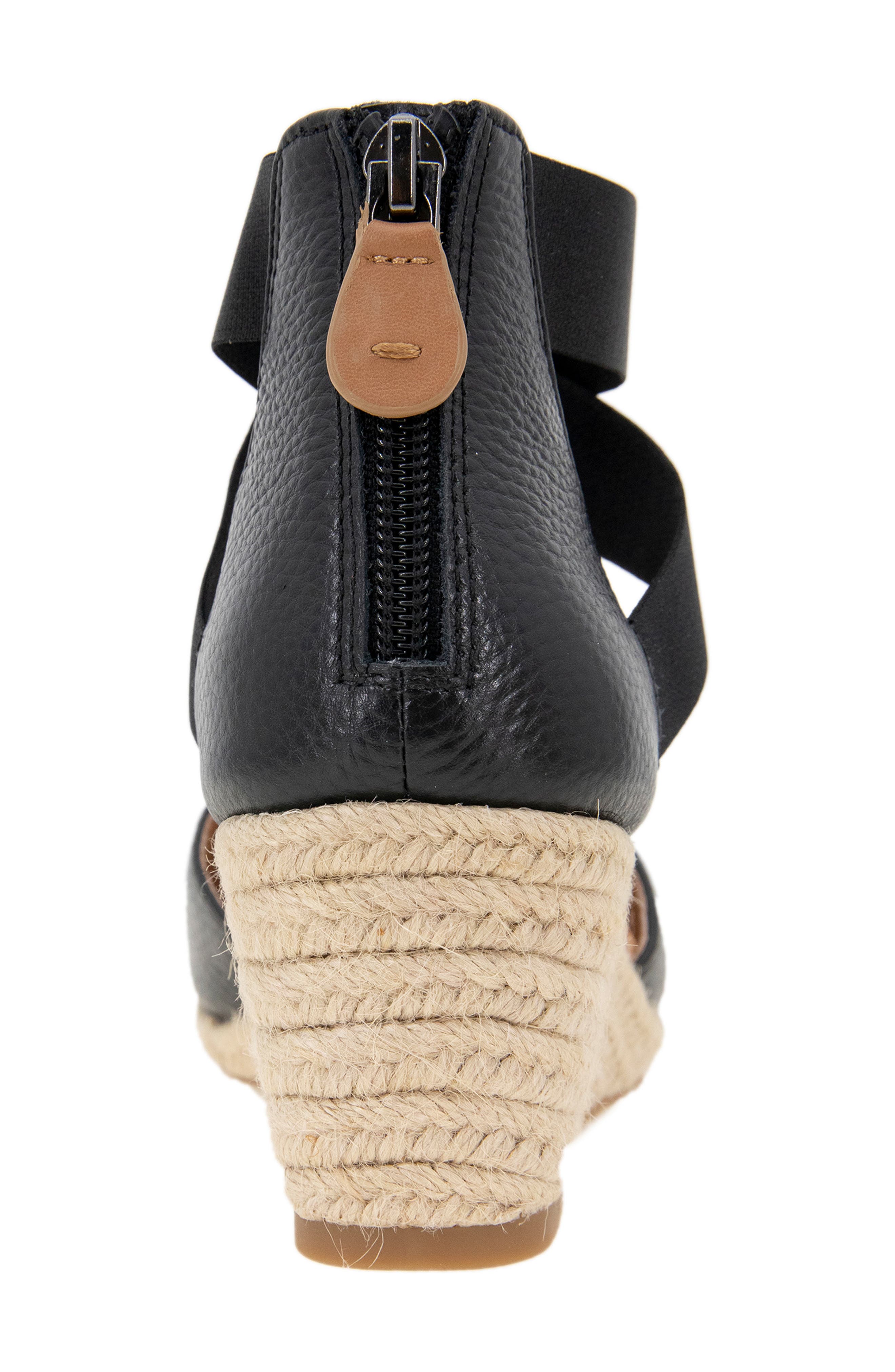 Gentle Souls Orya Espadrille Wedge Sandal, Alternate, color, Black