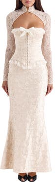 HOUSE OF CB Mara Embroidered Maxi Skirt
