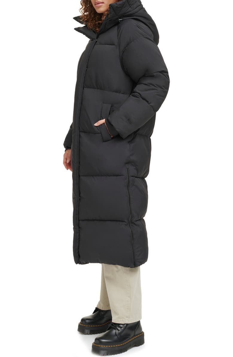Levi's<sup>®</sup> Side Zip Hooded Maxi Puffer Jacket, Alternate, color,