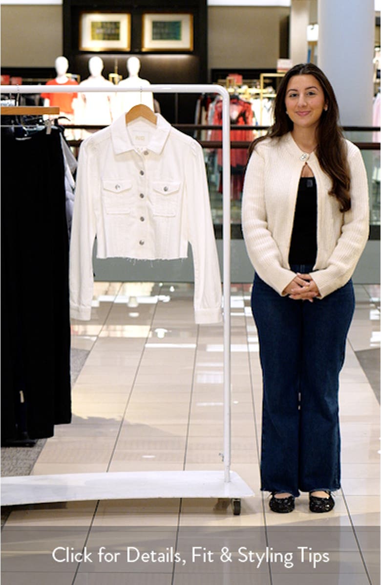 Pacey Crop Denim Jacket, sales video thumbnail