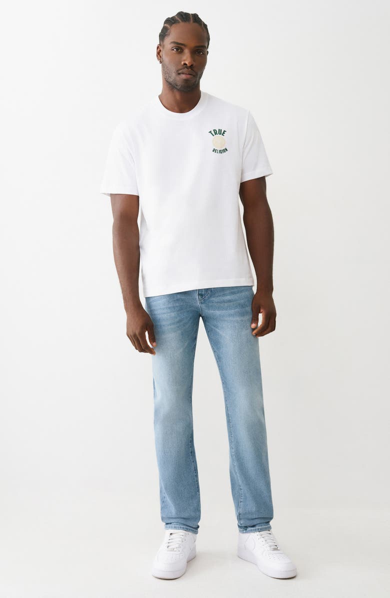 True Religion Geno Flap Slim Jeans, Alternate, color, Light Icy Blue Pine