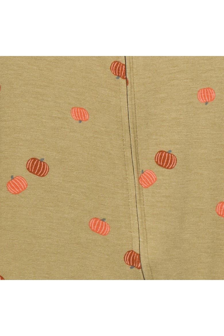 Christmas Snug Fitting Footless Pajamas, Alternate, color, Fall Pumpkin