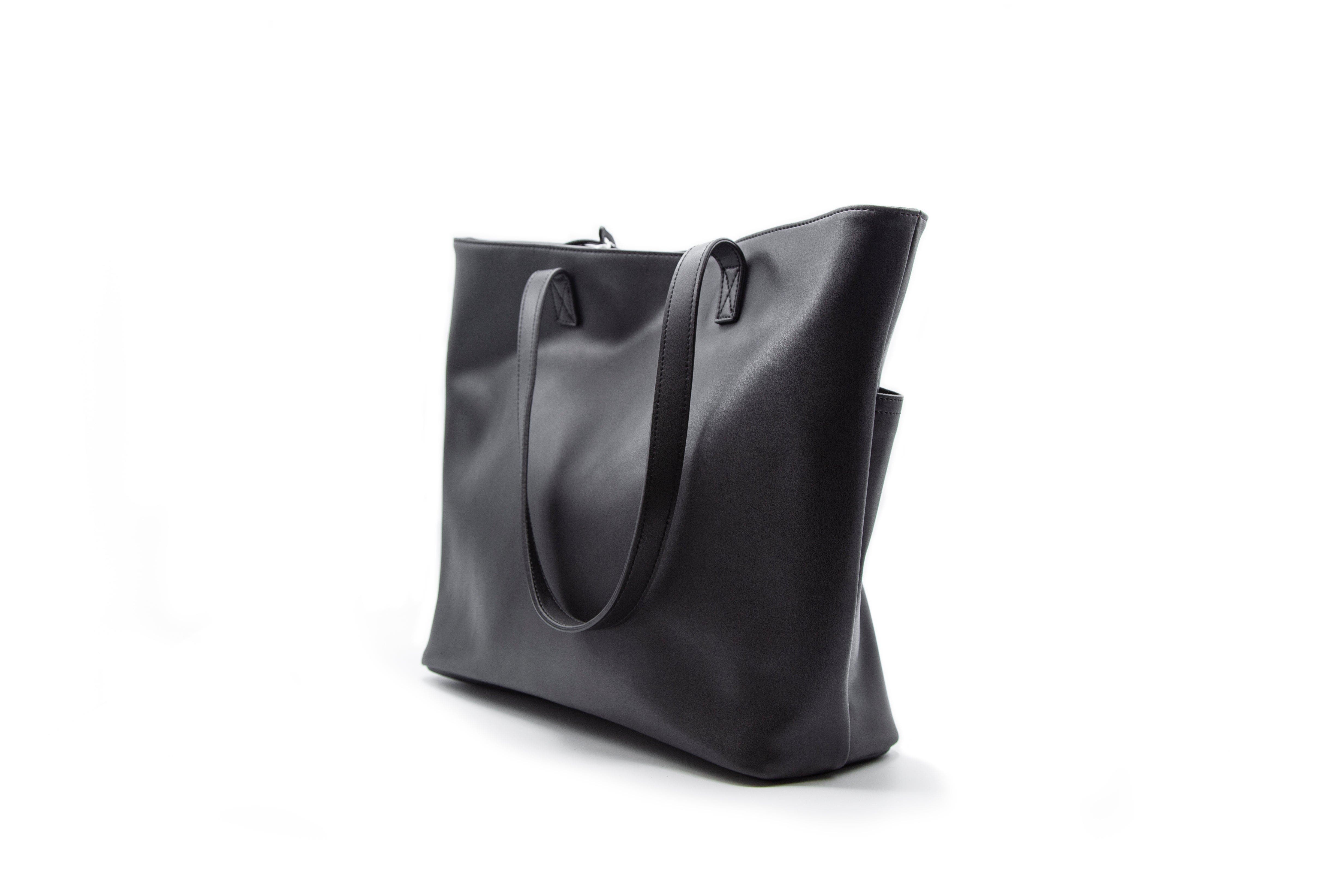 Youzey Vegan Leather Classic Tote, Alternate, color, Black