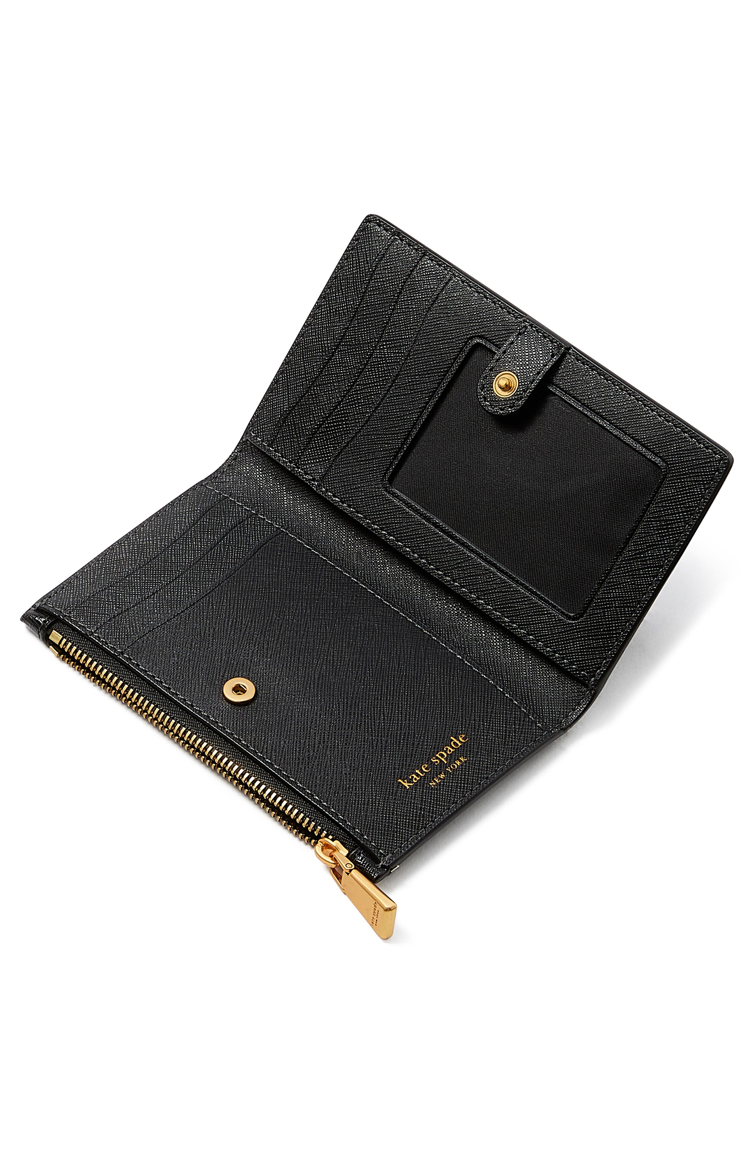Kate Spade New York ellie embellished saffiano leather bifold wallet ...