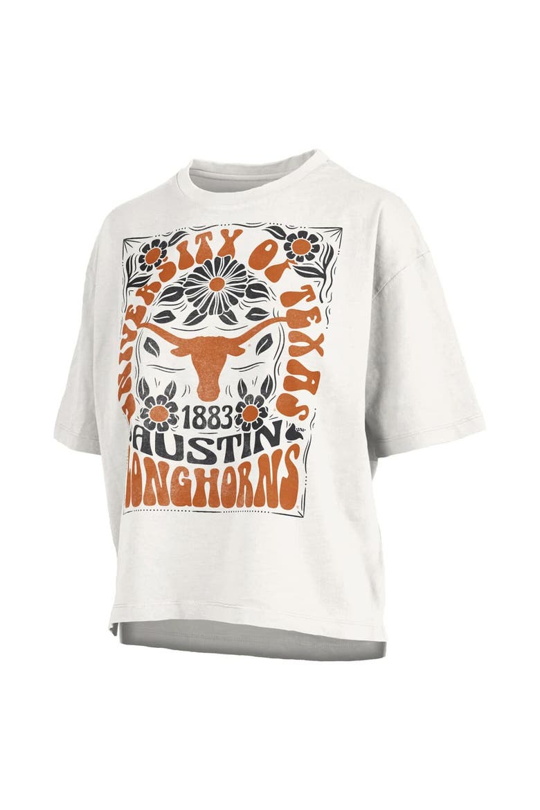 Women's Pressbox White Texas Longhorns Harmony Oversized T-Shirt, Alternate, color, White