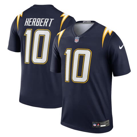 Men's Nike Justin Herbert Navy Los Angeles Chargers Alternate Super Chargers Legend Player Performance Top