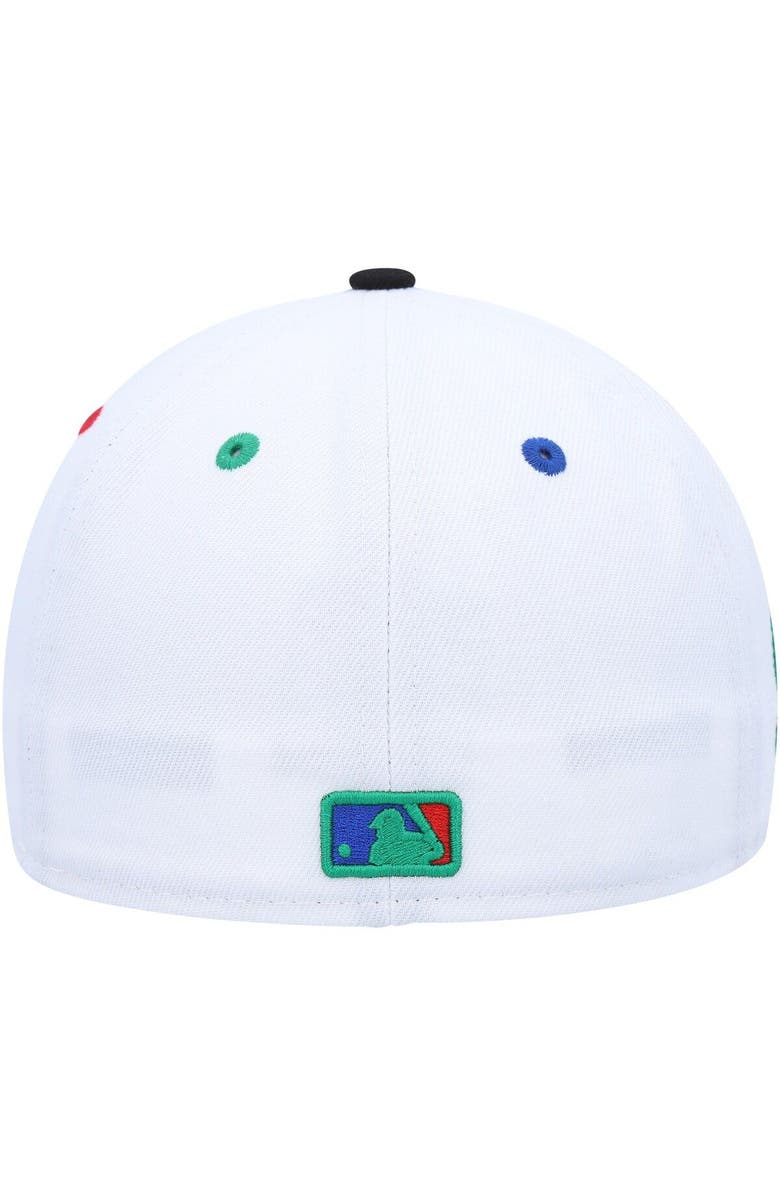 New Era Men's New Era White/Black Los Angeles Dodgers 60th Anniversary Primary Eye 59FIFTY Fitted Hat, Alternate, color, White