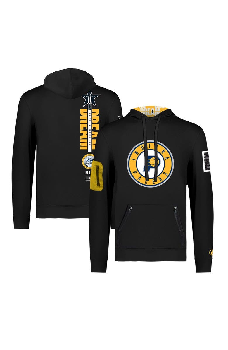 FISLL Unisex FISLL x Black History Collection  Black Indiana Pacers Pullover Hoodie, Main, color, 