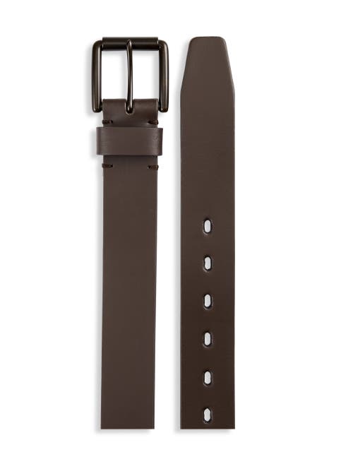 Harbor Bay By Dxl Big & Tall Leather Belt In Brown