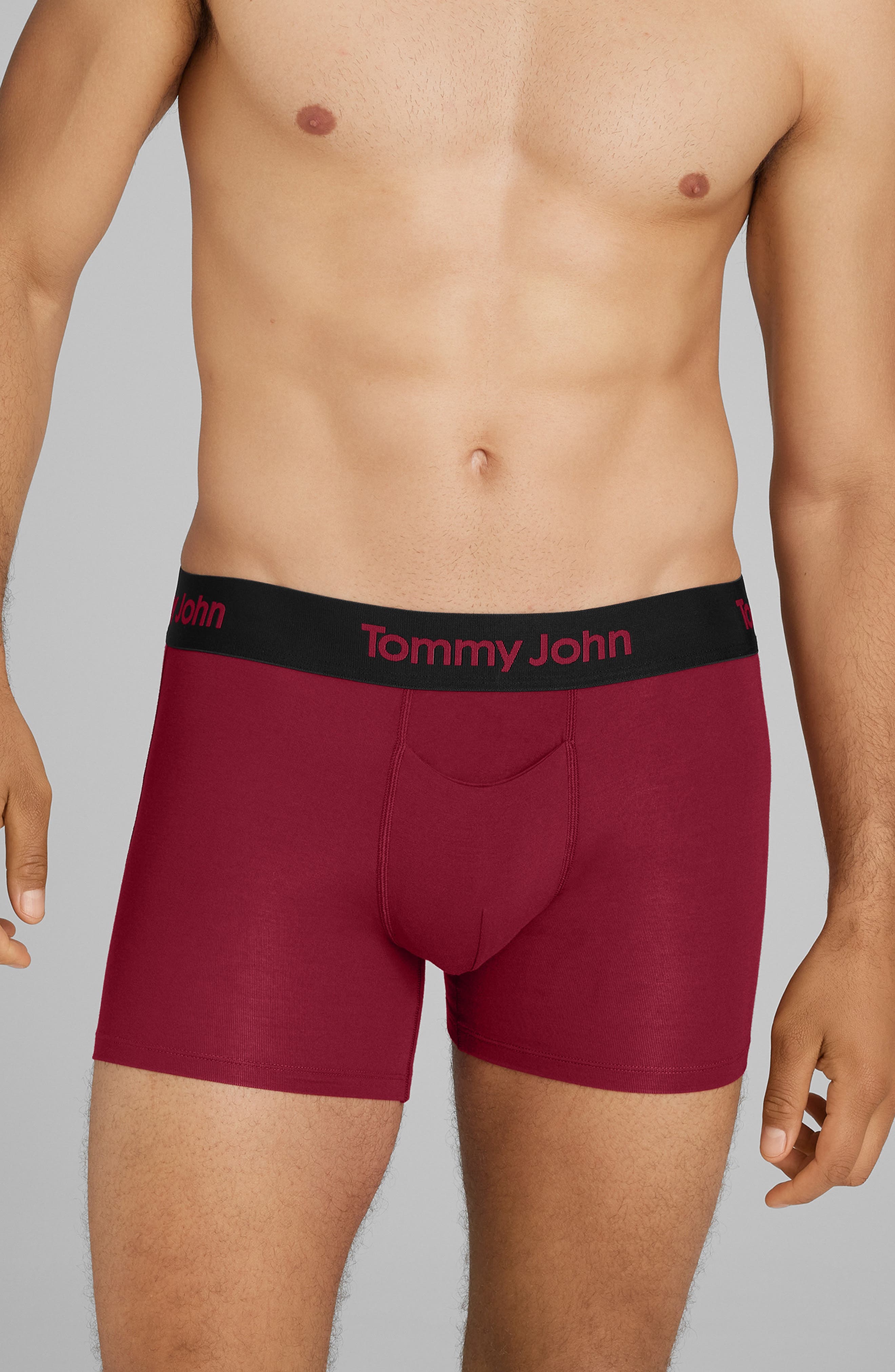 Tommy John Second Skin 4-Inch Boxer Briefs in Rhubarb 