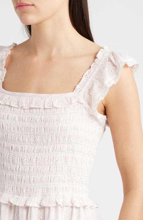 Loveshackfancy Eyelet Ruffle Minidress