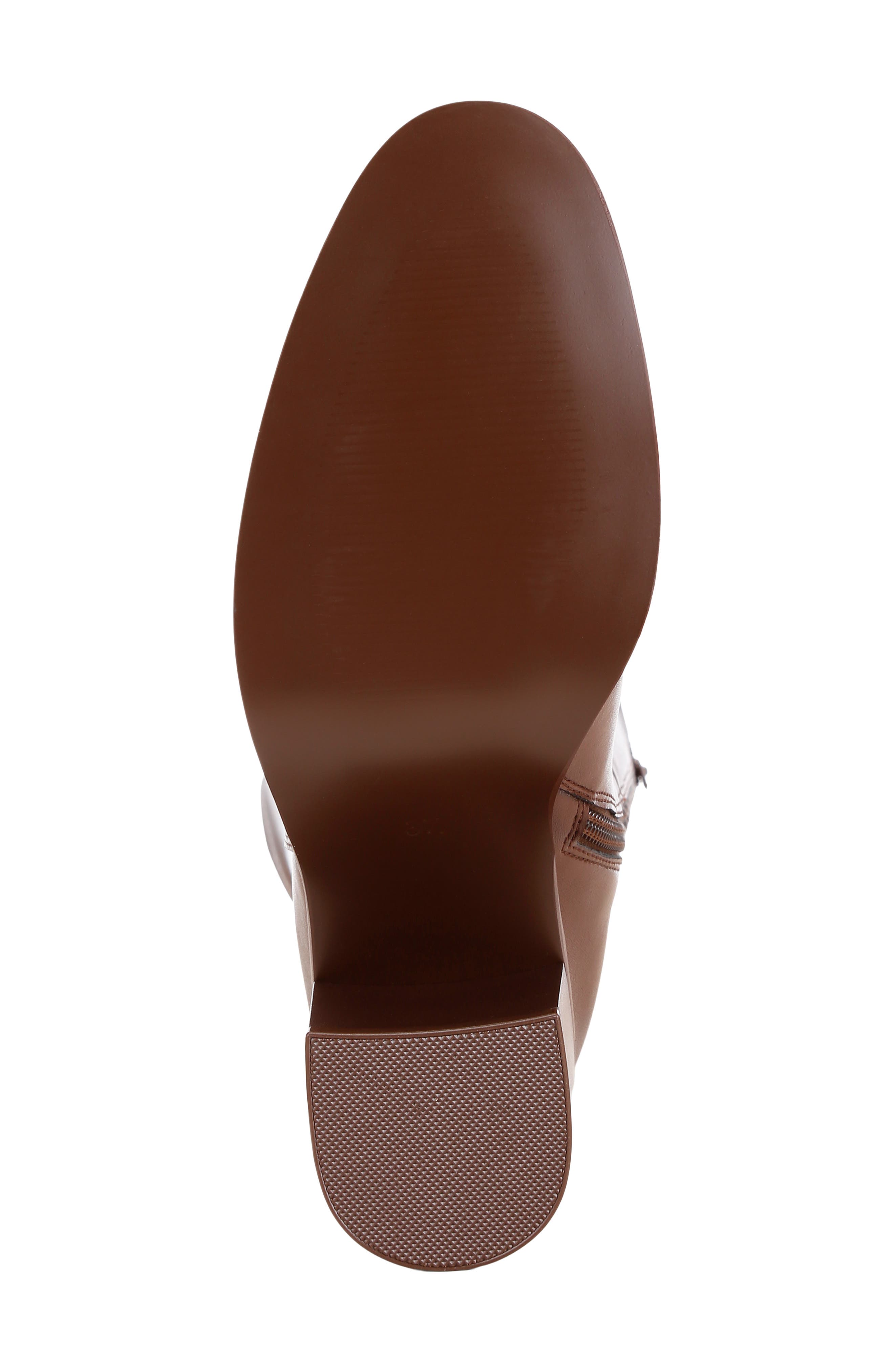 Sajama Leather Knee High Boot, Alternate, color, BROWN SMOOTH