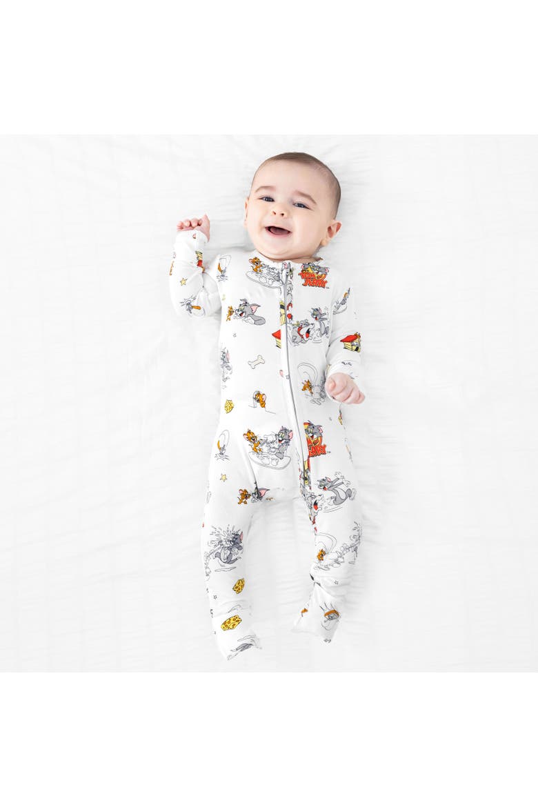 Baby Tom & Jerry Classic Convertible Footie, Alternate, color, Tom & Jerry: Classic