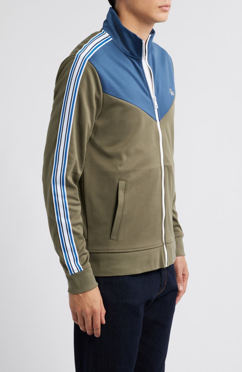 Original Penguin Chevron Double Knit Track Jacket, Alternate, color, 