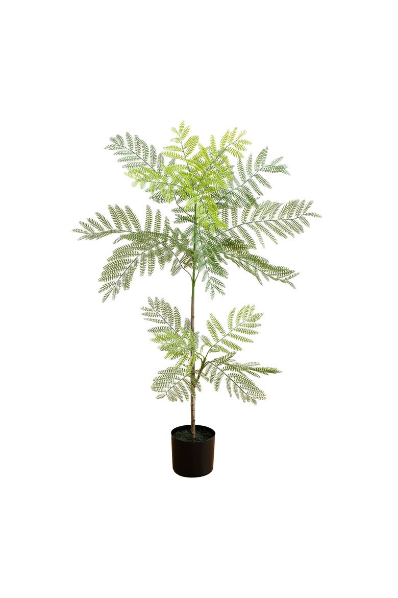 3.5-ft Artificial Minimalist Jacaranda Tree, Main, color, Green