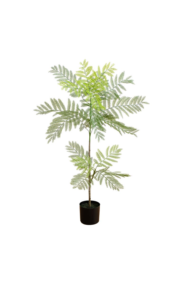 NEARLY NATURAL 3.5-ft Artificial Minimalist Jacaranda Tree, Main, color, Green