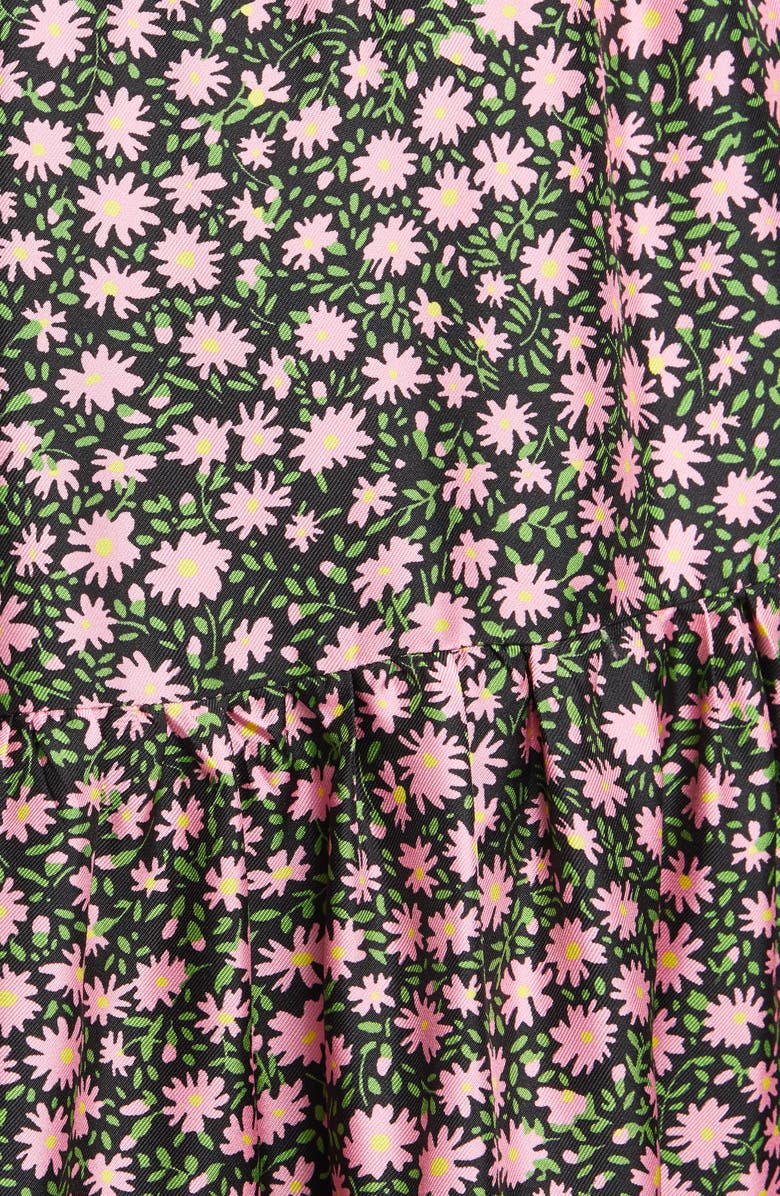 La DoubleJ LaDouble J Bellini Floral Print Silk Twill Long Sleeve Maxi Shirtdress, Alternate, color, 