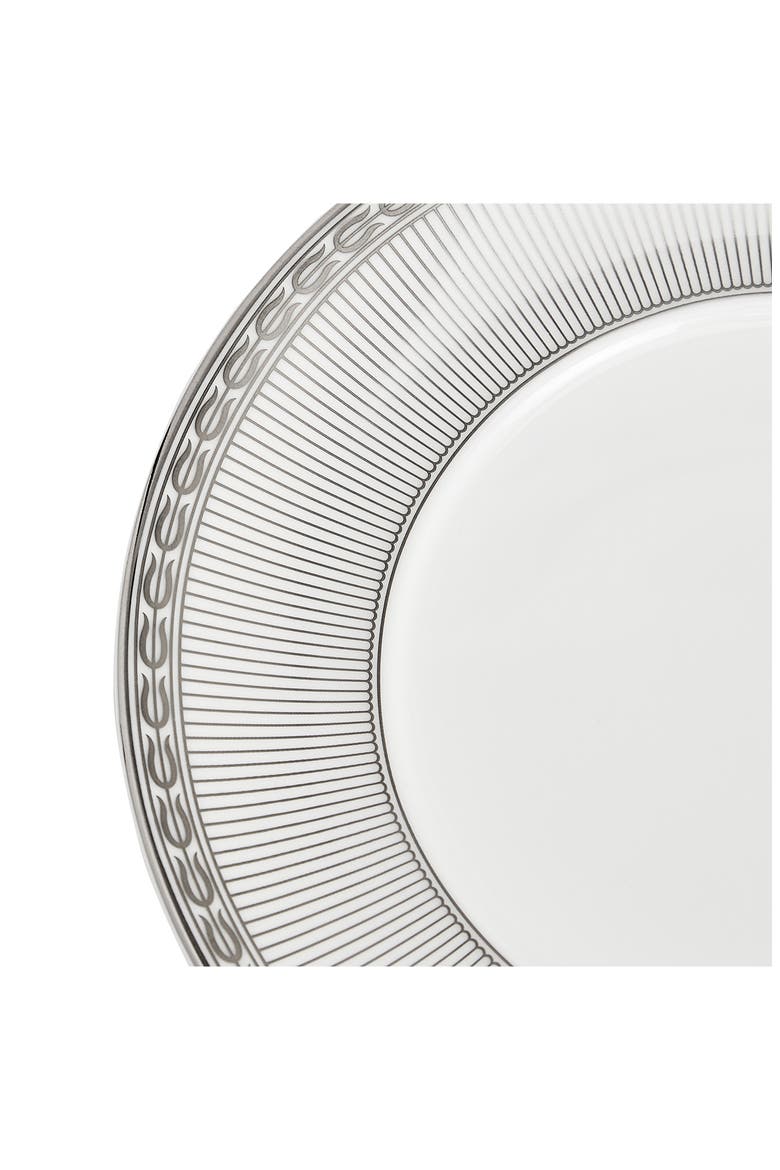 Silver Tonquin Bone China Teacup & Saucer Set, Alternate, color, SILVER