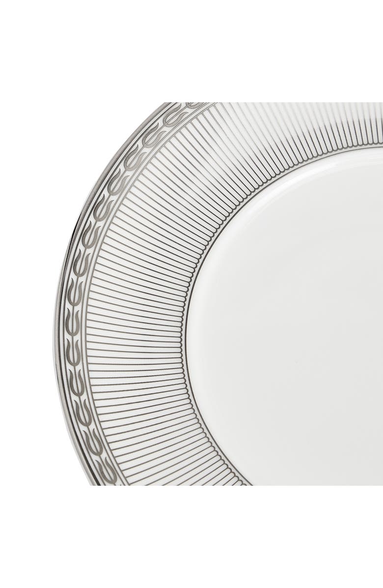 Wedgwood Silver Tonquin Bone China Teacup & Saucer Set, Alternate, color, Silver