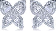 SUZY LEVIAN Cubic Zirconia Butterfly Stud Earrings