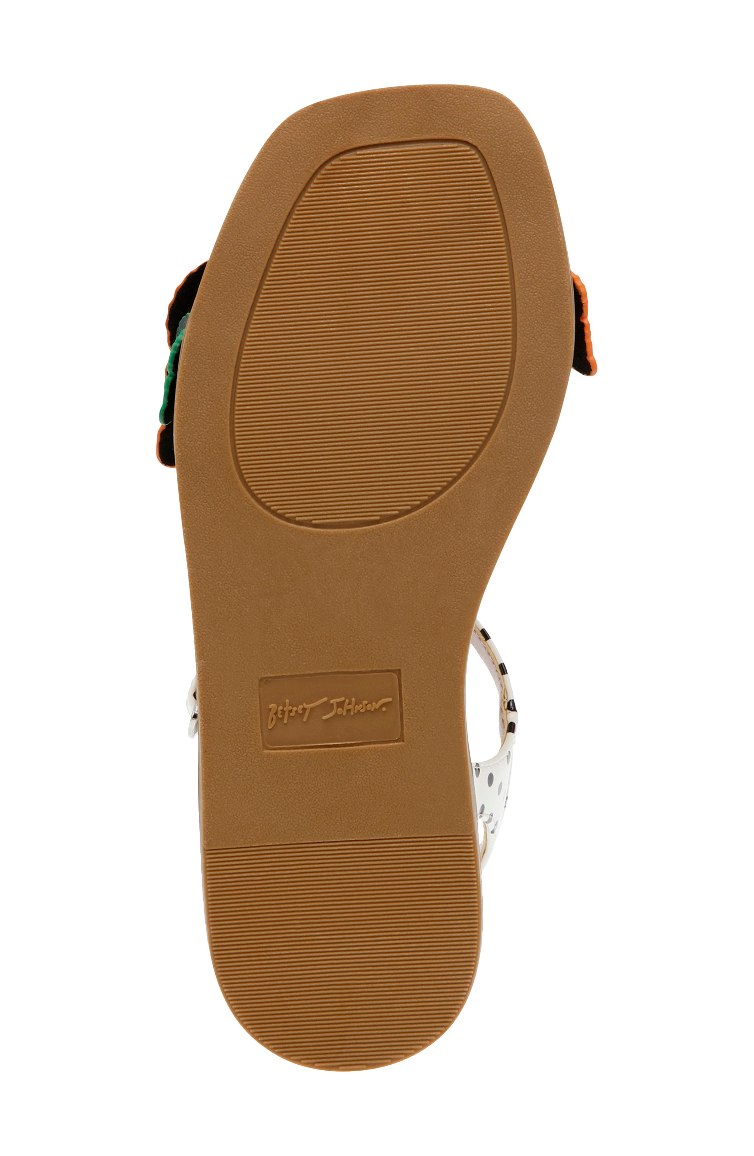 Betsey Johnson Kids' Dacie Ankle Strap Sandal, Alternate, color, White/ Butterfly Multi