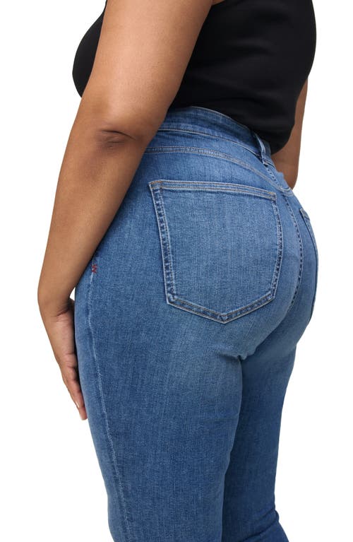 Warp & Weft Warp+weft Psp Raw Hem High Waist Crop Bootcut Jeans In Way To Go