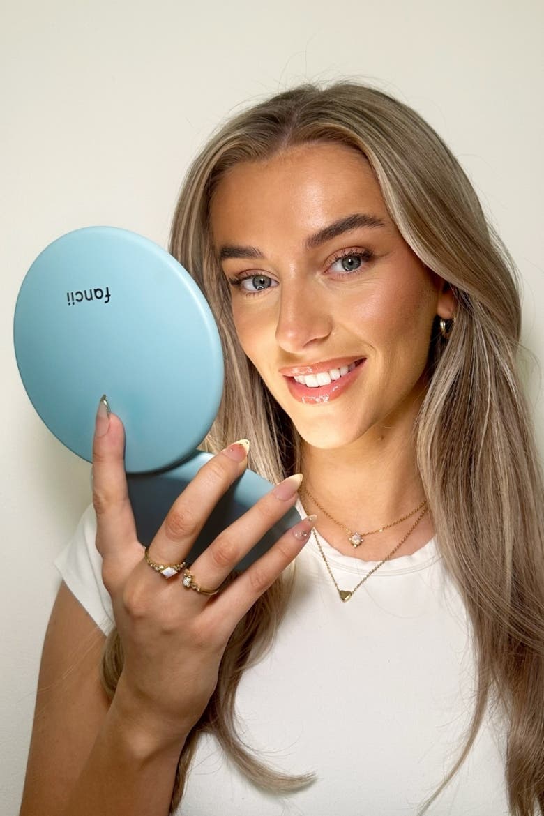 Taylor LED Compact Mirror, Alternate, color, Soft Sky