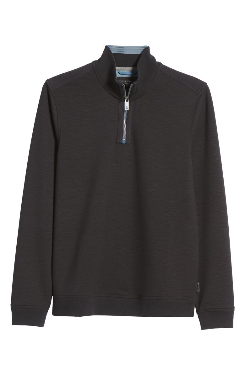 Ted Baker London Caravan Slim Fit Quarter Zip Top, Alternate, color,