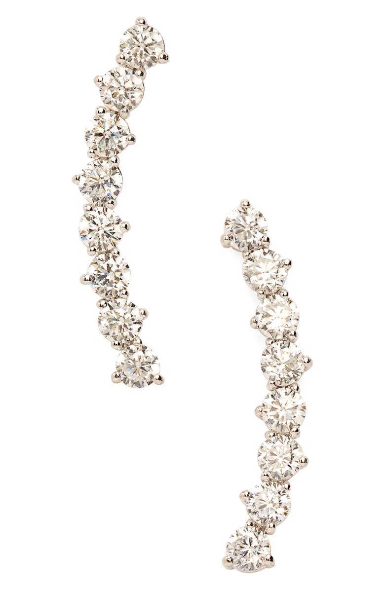 Nadri 'Salome' Cubic Zirconia Ear Crawlers, Main, color,