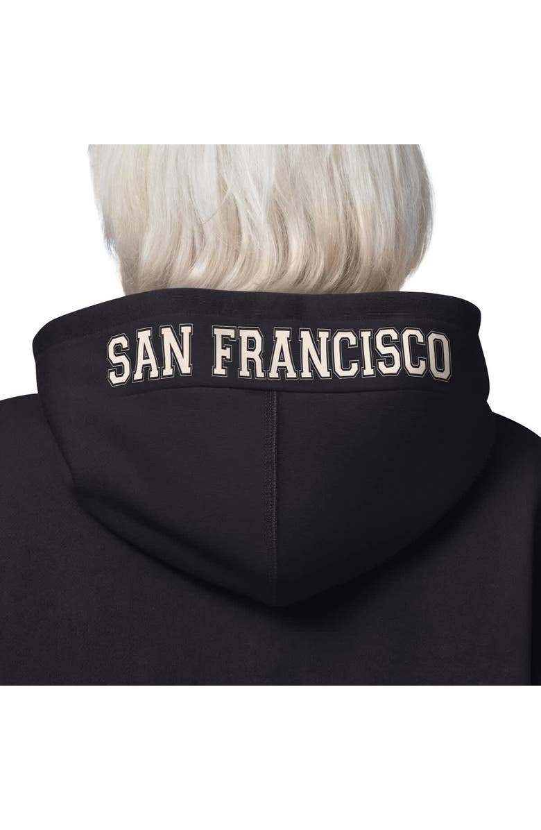 STARTER Women's Starter  Black San Francisco 49ers 4th Down Full-Zip Hoodie, Alternate, color, Black