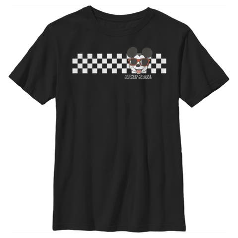 Boy's Mickey & Friends Mickey Mouse Checkers  Graphic T-Shirt