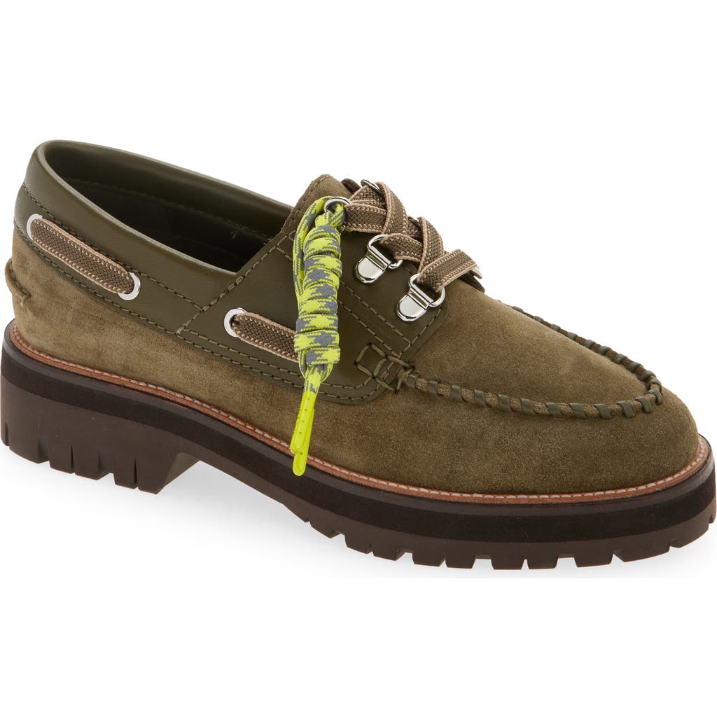 Rag & Bone Cameron Lug Sole Loafer In Green