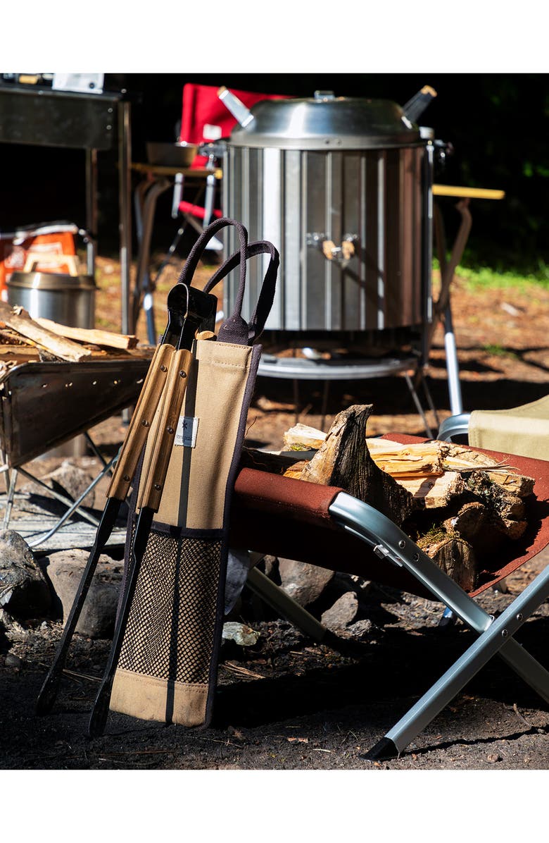 Snow Peak 4-Piece Pro Fire Tool Set, Alternate, color, 