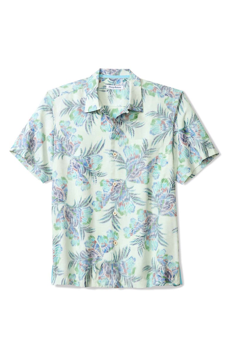Tommy Bahama Mirante Mirage Performance Camp Shirt, Alternate, color, Vanilla Ice