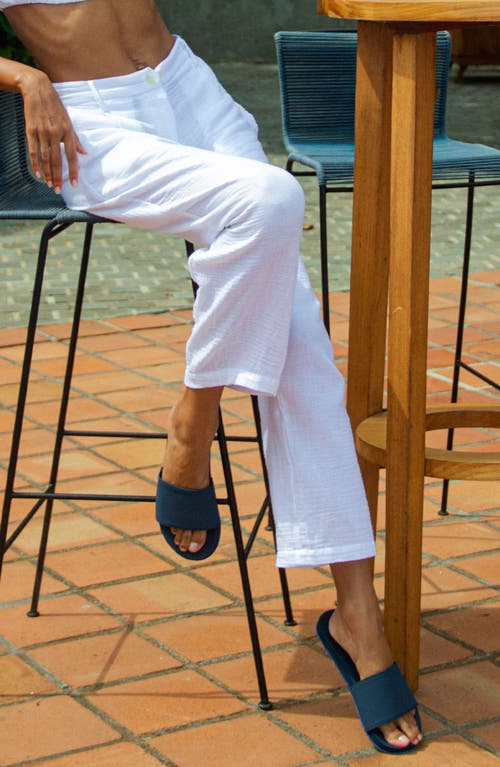 Indosole Responsibly-made Tire Sole Slide Sandals In Blue
