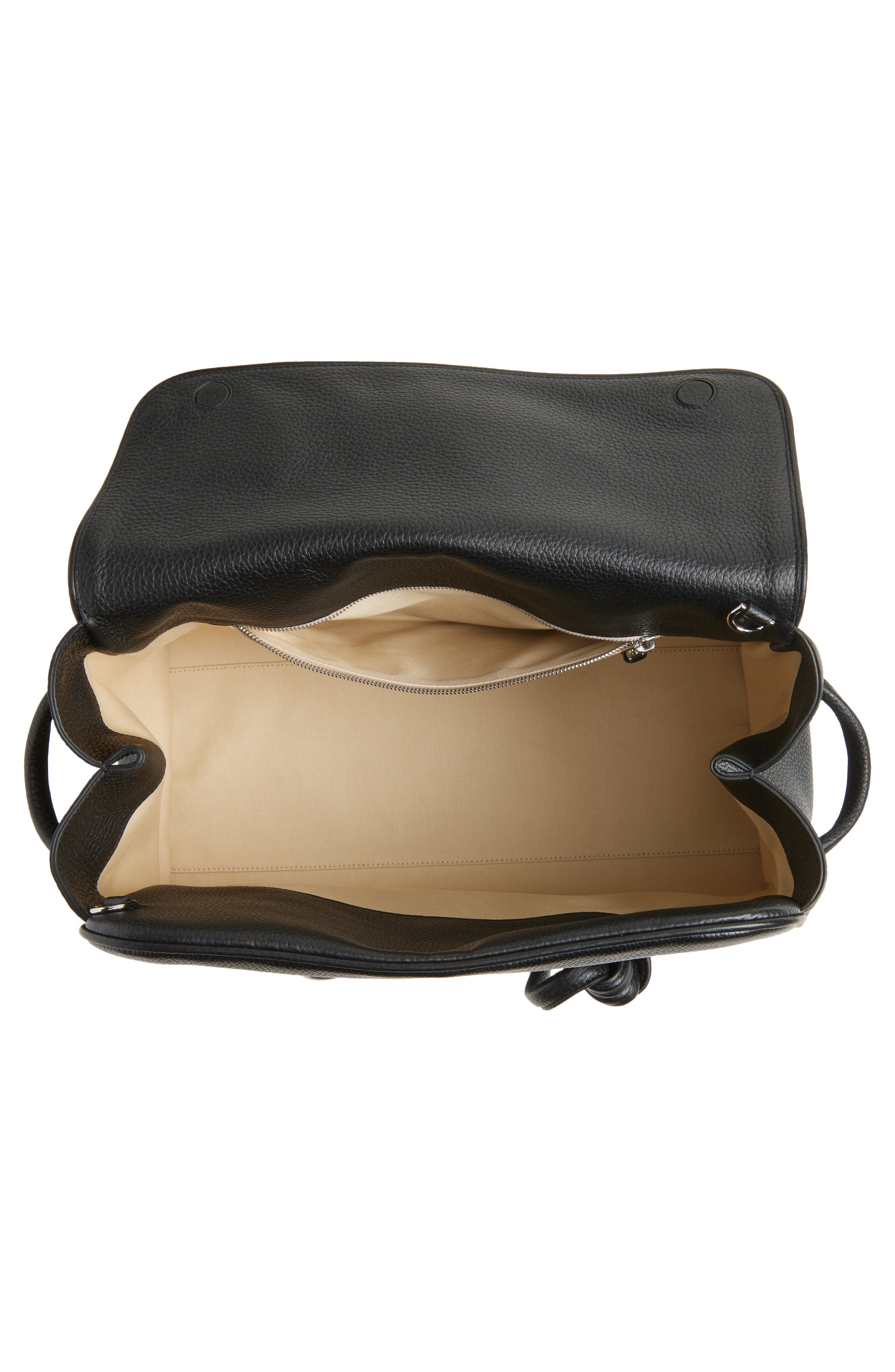 Jacquemus Le Turismo Leather Shopper Bag, Alternate, color, Black