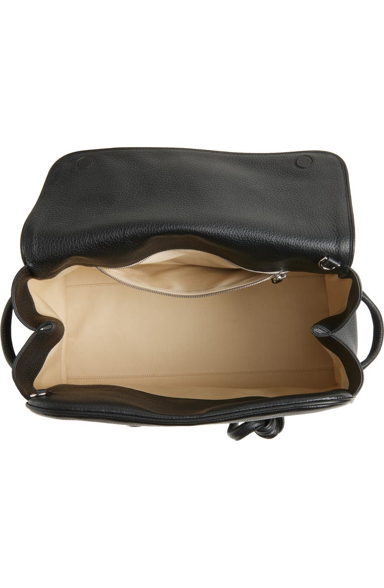 Jacquemus Le Turismo Leather Shopper Bag, Alternate, color, Black