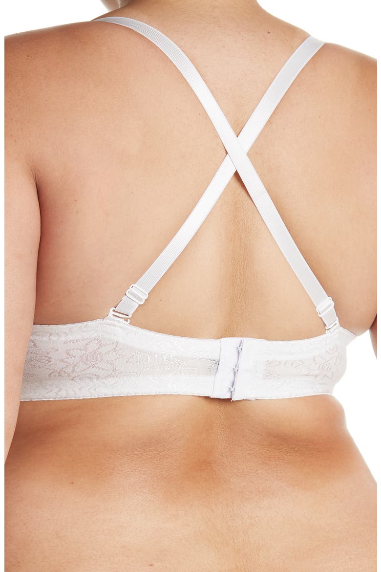 Embroidered 5 Way Bra, Alternate, color, WHITE