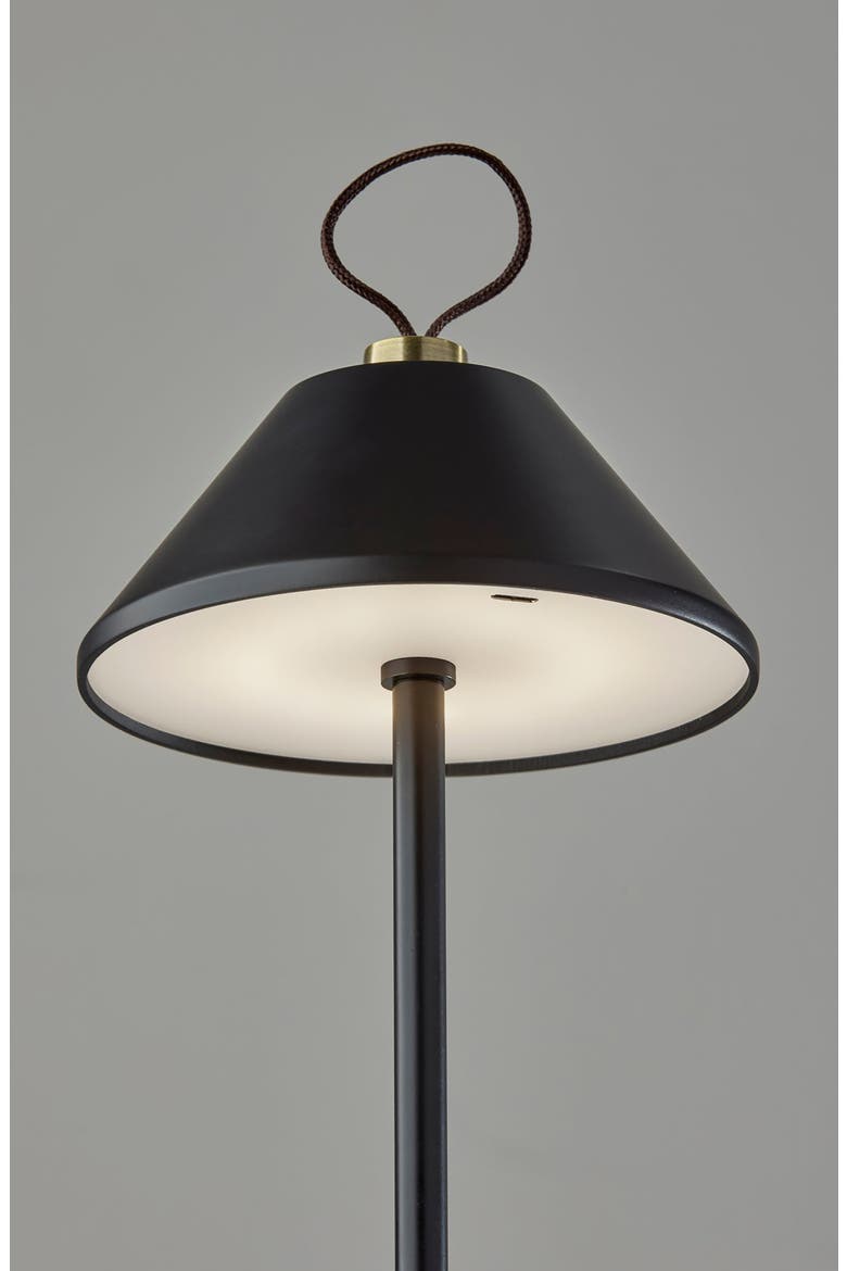 Danny Cordless LED Lamp, Alternate, color, BLACK / ANTIQUE BRASS
