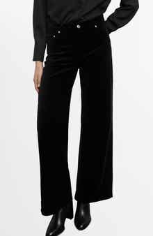 MANGO Wide Leg Velvet Jeans