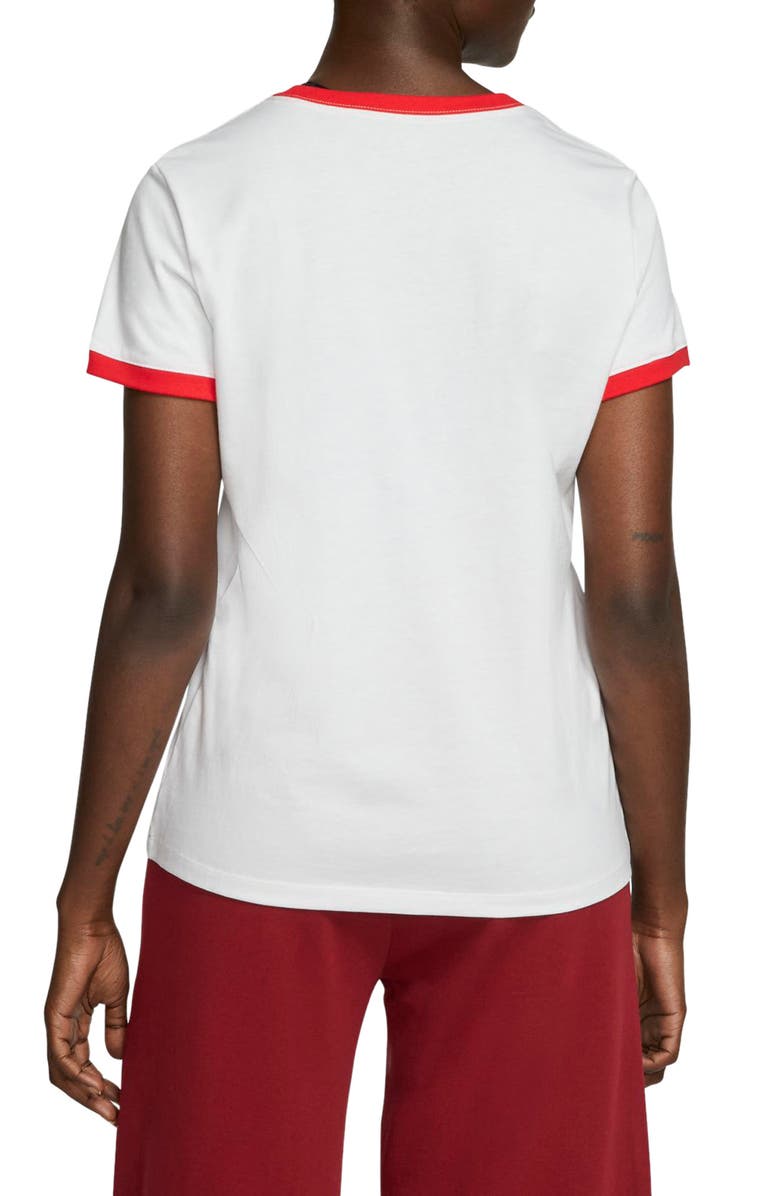 Nike Futura Logo Cotton Ringer Tee, Alternate, color,