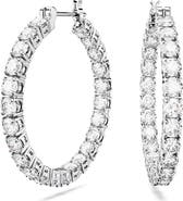 Swarovski Matrix Tennis Hoop Earrings