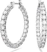 Swarovski Matrix Tennis Hoop Earrings